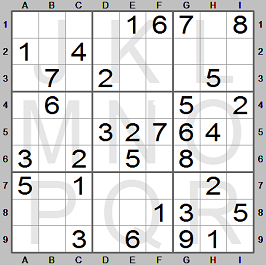 The Playing Board of the Sudoku Program